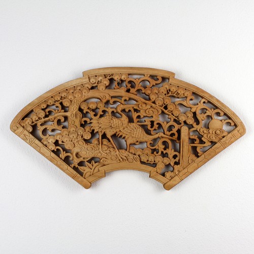 Wandbild holz kraniche unter - holz,