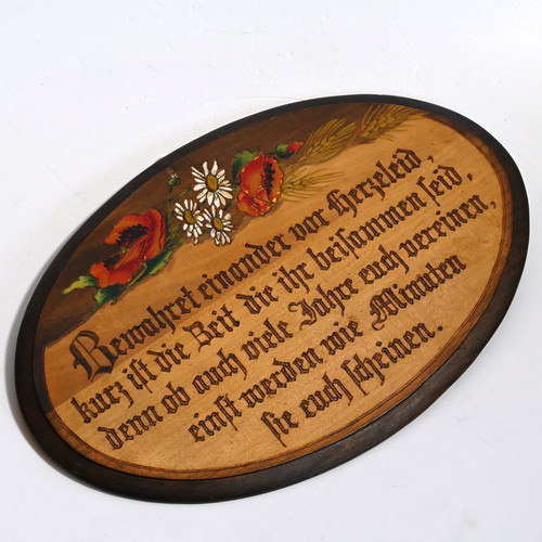 Handbemalt haussegen auf holz - haussegen,