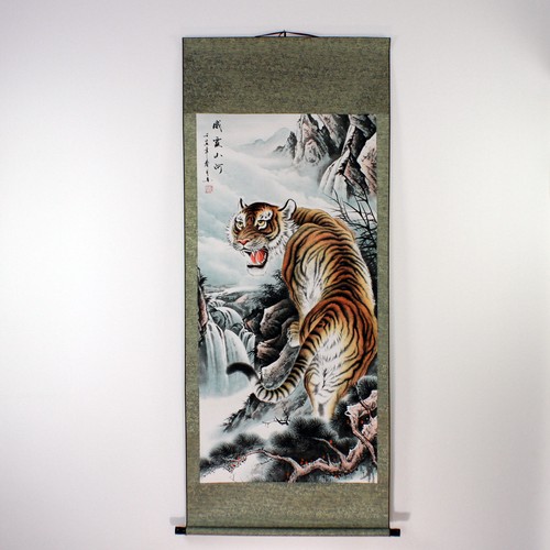 Rollbild tiger chinesische - rollbild,