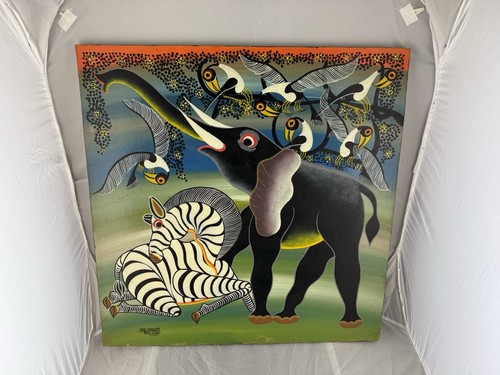Elefant zebra vögel - elefant,, zebra,