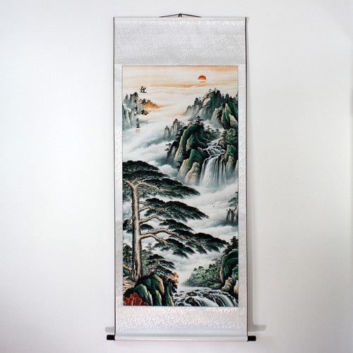 Rollbild huang shan gebirge - rollbild,