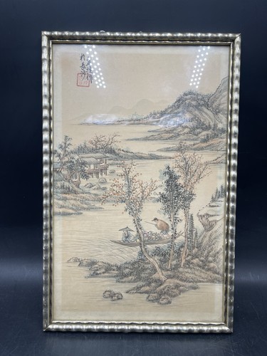 Gerahmtes chinesisches bild - gerahmtes, /