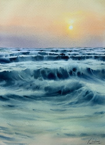 Original aquarell gemälde - aquarell,