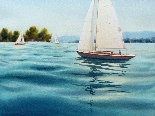 Original aquarell gemälde - original,
