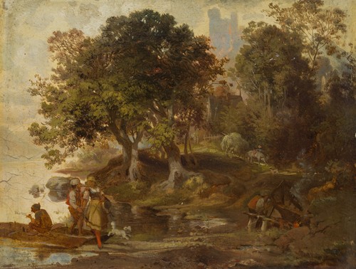 Ufer 1840 öl romantik - am, um