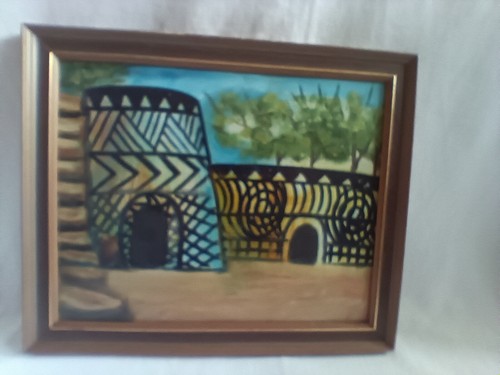 Afrikanische kunst öl - afrikanische,