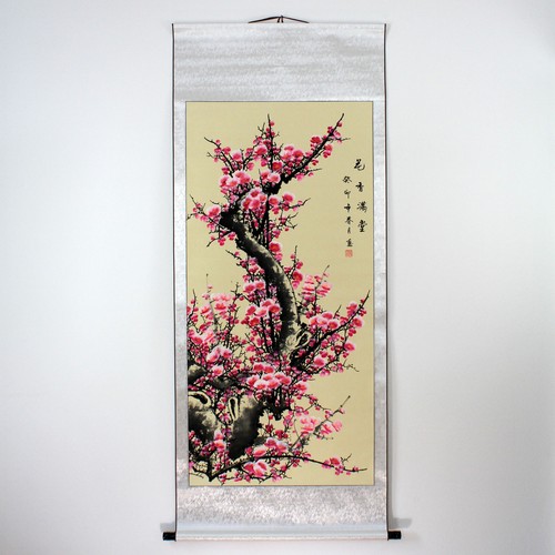 Wandbild pflaumenblüte rosa - wandbild,